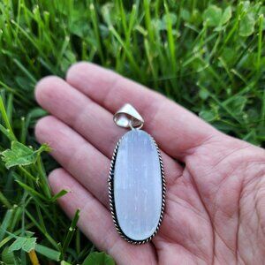 Selenite pendant